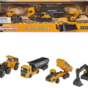 Volvo Construction (2023) 4 Piece Set 1/64 Diecast Models by Majorette