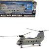 Boeing CH-46 Sea Knight Helicopter Olive Drab “United States Marines” “Military Mission” Series 1/55 Diecast Model by New Ray