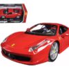 Ferrari 458 Italia Red 1/24 Diecast Model Car by Bburago