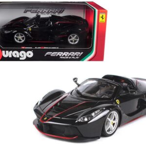 Ferrari LaFerrari F70 Aperta Black 1/24 Diecast Model Car by Bburago