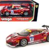 Ferrari 488 Challenge #11 Candy Red with White Stripes “Ferrari Racing” 1/24 Diecast Model Car by Bburago