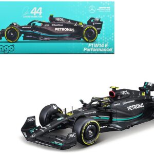 Mercedes-AMG F1 W14 E Performance #44 Lewis Hamilton “Petronas” Formula One F1 “World Championship” (2023) 1/24 Diecast Model Car by Bburago