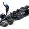 Mercedes-AMG W14 E Performance #63 George Russell “Petronas” Formula One F1 World Championship (2023) with Driver Figure 1/24 Diecast Model Car by Bburago