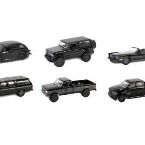 “Black Bandit” 6 piece Set Series 29 1/64 Diecast Model Cars by Greenlight