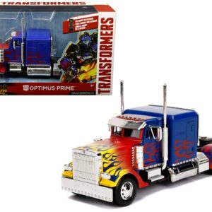 Optimus Prime Truck with Robot on Chassis from “Transformers” Movie “Hollywood Rides” Series  Diecast Model by Jada