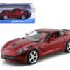 2014 Chevrolet Corvette C7 Stingray Metallic Red 1/18 Diecast Model Car by Maisto