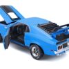 1970 Ford Mustang Mach 1 428 Blue with Black Stripes “Special Edition” 1/18 Diecast Model Car by Maisto