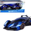 Lamborghini V12 Vision Gran Turismo Blue Metallic 1/18 Diecast Model Car by Maisto