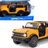 2021 Ford Bronco Badlands Orange Metallic “Special Edition” 1/18 Diecast Model Car by Maisto