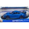 2022 Porsche 911 GT3 Blue “Special Edition” 1/18 Diecast Model Car by Maisto