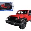 2014 Jeep Wrangler Willys Red 1/18 Diecast Model Car by Maisto