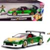 2002 Honda NSX Type-R Japan Spec RHD (Right Hand Drive) and Green Ranger Diecast Figurine “Power Rangers” 1/24 Diecast Model Car by Jada