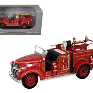 1941 GMC Fire Engine Truck Red 1/32 Diecast Model by Signature Models