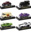 “Auto-Thentics” 6 piece Set Release 78 IN DISPLAY CASES Limited Edition 1/64 Diecast Model Cars by M2 Machines