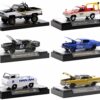 “Auto Meets” Set of 6 Cars IN DISPLAY CASES Release 64 Limited Edition to 9600 pieces Worldwide 1/64 Diecast Model Cars by M2 Machines