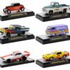 “Auto Meets” Set of 6 Cars IN DISPLAY CASES Release 84 Limited Edition 1/64 Diecast Model Cars by M2 Machines