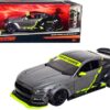 2015 Ford Mustang GT 5.0 Gray Metallic and Black with Graphics “Modern Muscle” Series 1/18 Diecast Model Car by Maisto