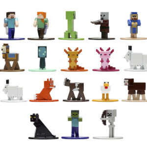 “Minecraft: Caves & Cliffs” Set of 18 Diecast Figures “Nano Metalfigs” Series Diecast Models by Jada