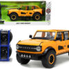 2021 Ford Bronco Orange Metallic with Extra Wheels “Just Trucks” Series 1/24 Diecast Model Car by Jada