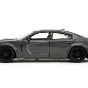 2021 Dodge Charger SRT Hellcat Gray Metallic “Fast X” (2023) Movie “Fast & Furious” Series 1/32 Diecast Model Car by Jada