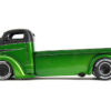 1947 Ford COE Flatbed Truck Green Metallic and Matt Black “Toyo Tires” with Extra Wheels “Just Trucks” Series 1/24 Diecast Model Car by Jada