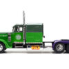 1992 Peterbilt 379 Truck Tractor Green Two-Tone and Purple “The Incredible Hulk” “Marvel Avengers” Series Diecast Model by Jada