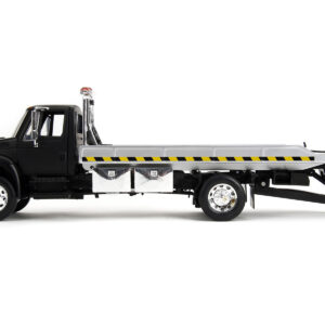 International DuraStar 4400 Flatbed Tow Truck Matt Black 1/24 Diecast Model Car by Jada