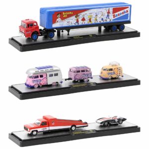 Auto Haulers Set of 3 Trucks Release 69 Limited Edition to 9000 pieces Worldwide 1/64 Diecast Model Cars by M2 Machines