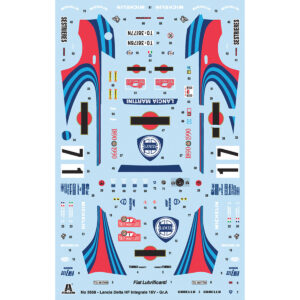 Skill 3 Model Kit Lancia Delta HF Integrale Rallye Monte Carlo (1990) 1/24 Scale Model by Italeri