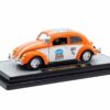 1952 Volkswagen Beetle Deluxe Model “EMPI Power Rules” Orange and White with Graphics Limited Edition to 6650 pieces Worldwide 1/24 Diecast Model Car by M2 Machines