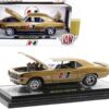 1969 Chevrolet Camaro SS/RS Gold Metallic with Black Stripes “Hurst” Limited Edition to 9600 pieces Worldwide 1/24 Diecast Model Car by M2 Machines