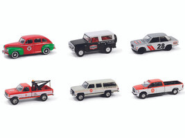 “Texaco Special Edition” Series 1 Set of 6 pieces 1/64 Diecast Model Cars by Greenlight