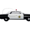 1964 Ford Galaxie 500 Police Car “Mount Airy Mayberry Sheriff” Black and White 1/43 Diecast Model by Iconic Replicas