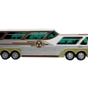 Sultana TM 44-18 SP Panoramico Coach Bus “Tres Estrellas de Oro” White and Brown with Silver Sides “The Bus & Motorcoach Collection” 1/43 Diecast Model by Iconic Replicas