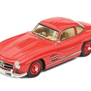 Mercedes-Benz 300 SL Gullwing Coupe Red 1/18 Diecast Model Car by Schuco