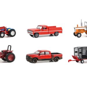 “Down on the Farm” Series Set of 6 pieces Release 8 1/64 Diecast Models by Greenlight