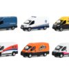 “Route Runners” Set of 6 Vans Series 5 1/64 Diecast Model Cars by Greenlight