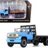 Chevrolet C65 Flatbed Truck Light Blue 1/64 Diecast Model by DCP/First Gear