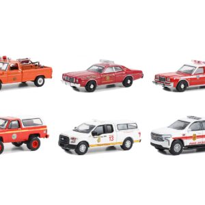 “Fire & Rescue” Set of 6 pieces Series 4 1/64 Diecast Model Car by Greenlight