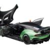 Aston Martin Vulcan Apple Tree Green Metallic with Orange Accents and Carbon Top 1/18 Model Car by Autoart