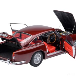 Aston Martin DB5 RHD (Right Hand Drive) Dubonnet Rosso Red Metallic 1/18 Model Car by Autoart