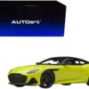 Aston Martin DBS Superleggera RHD (Right Hand Drive) Lime Essence Green Metallic with Carbon Top and Carbon Accents 1/18 Model Car by Autoart