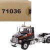 Western Star 4700 SF Tandem Day Cab Tractor Metallic Black 1/50 Diecast Model by Diecast Masters