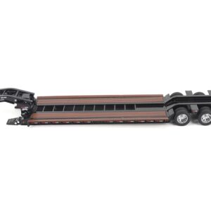 Trail King TK120 Hydraulic Detachable Gooseneck Lowboy Trailer Black (Outrigger Version) “Transport Series” 1/50 Diecast Model by Diecast Masters