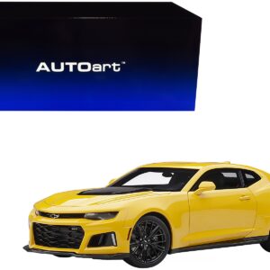 Chevrolet Camaro ZL1 Bright Yellow 1/18 Model Car by Autoart