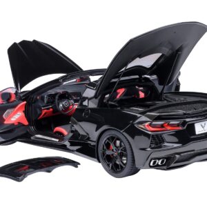 2020 Chevrolet Corvette C8 Stingray Black 1/18 Model Car by Autoart