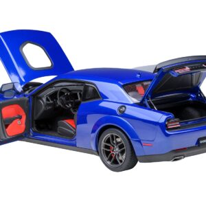 2022 Dodge Challenger R/T Scat Pack Widebody Indigo Blue 1/18 Model Car by Autoart