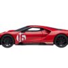 Ford GT Heritage Edition #16 “Alan Mann” Red Metallic with Gold Stripes 1/18 Model Car by Autoart