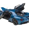 2017 Ford GT Liquid Blue 1/18 Model Car by Autoart