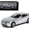 Mercedes McLaren SLR Silver with Red Interior 1/12 Diecast Model Car by Motormax